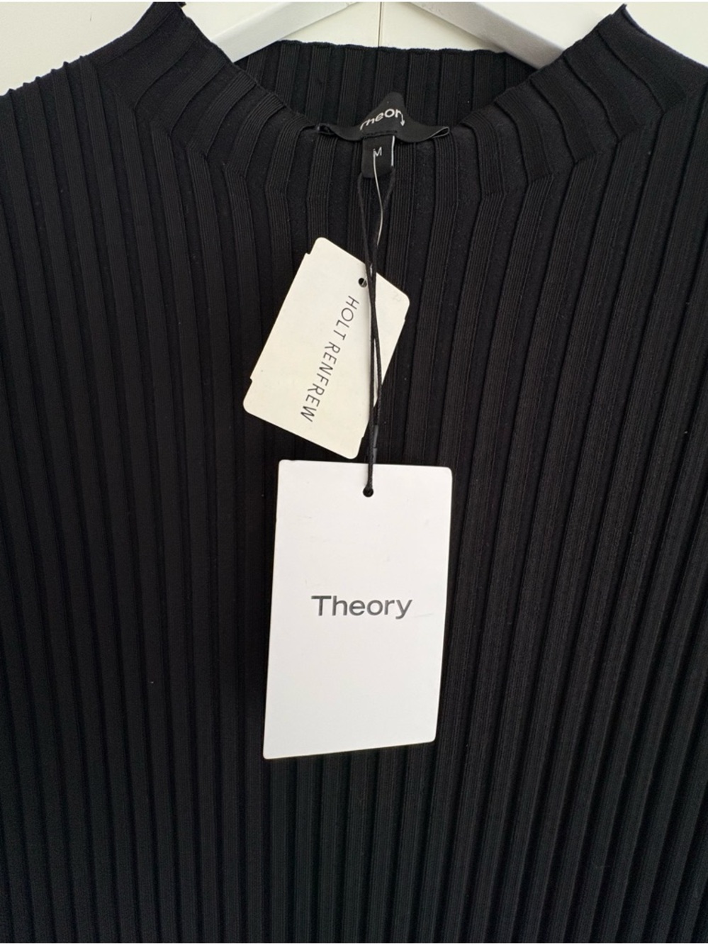 THEORY Compact Ribbed Midi Dress - Picture 6 of 11